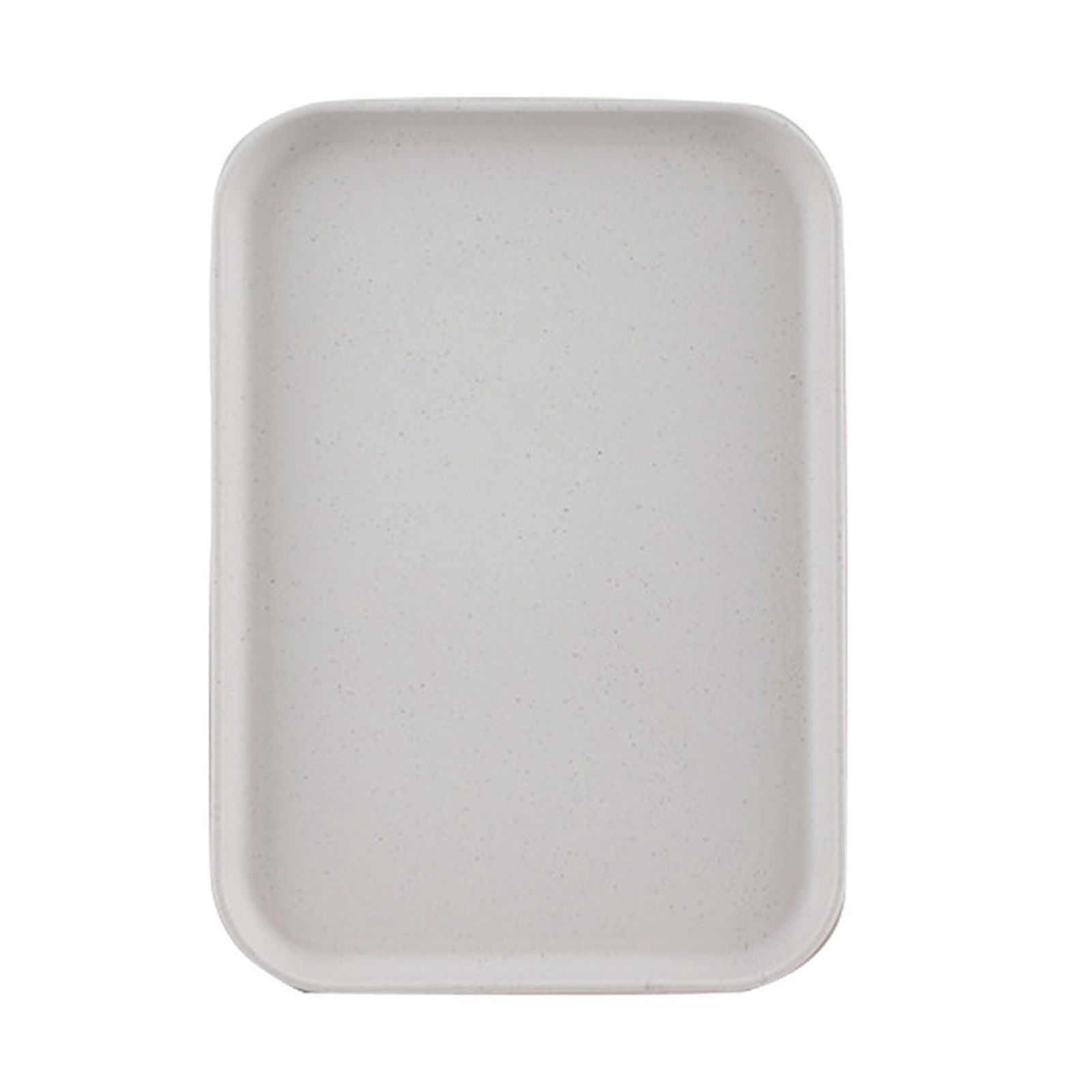 Kitchen Serving Tray Wheat Straw Rectangular Nordic Style Cupcake Fruit Snack Tea Tray for Home Office Restaurant Beige M (Size: Approx. 31x22.5cm / 12.2x8.9in) - Image 1