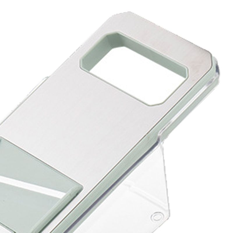 Multifunctional Vegetable Cutter Stainless Steel Household Manual Vegetable Chopper for Kitchen Mint Green, 6 Blades (Hand Protector, Storage Box) - Image 5