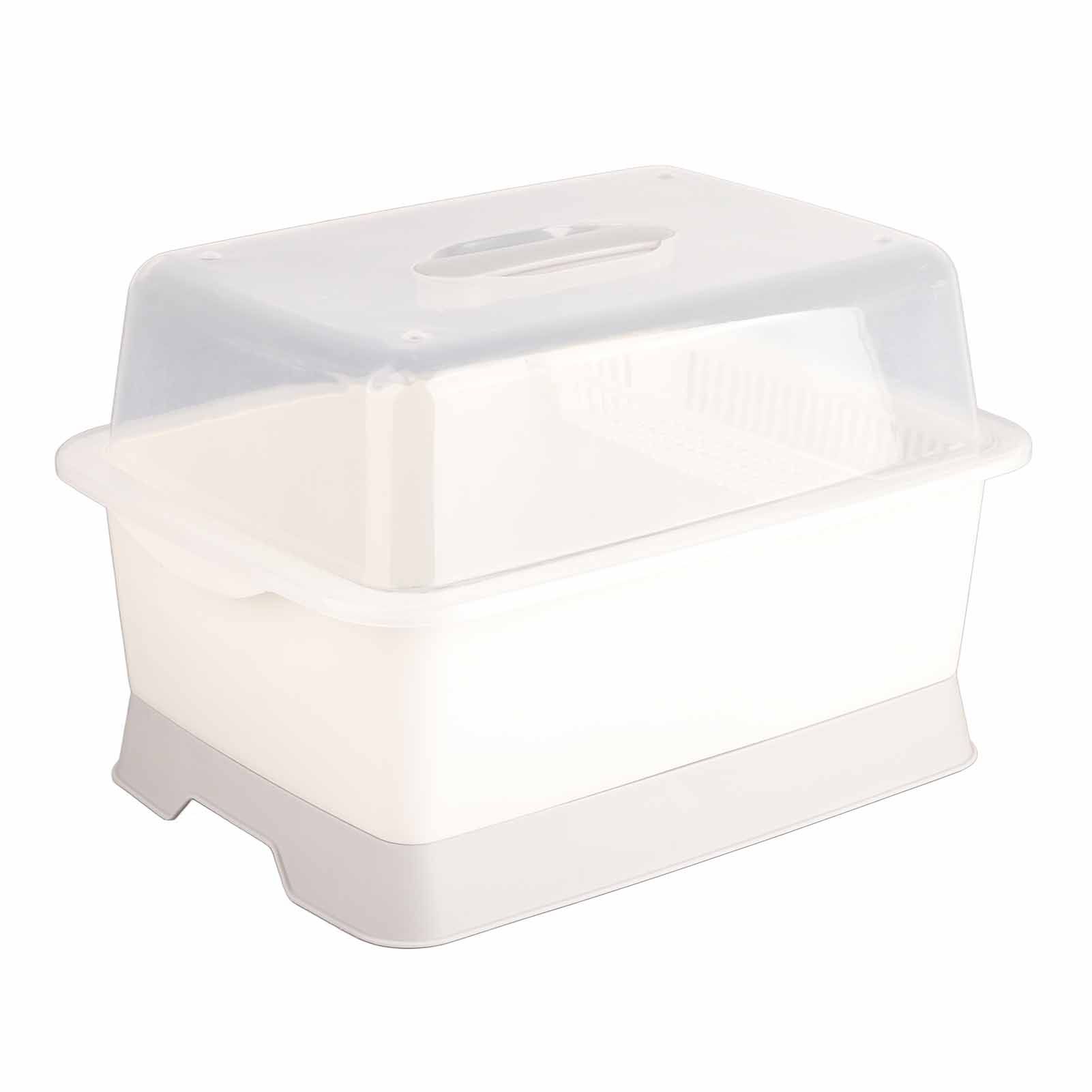Dish Drainer Minimalist Dustproof Space Saving Dish Drying Bowl with Lid for Home Kitchen M - Image 7