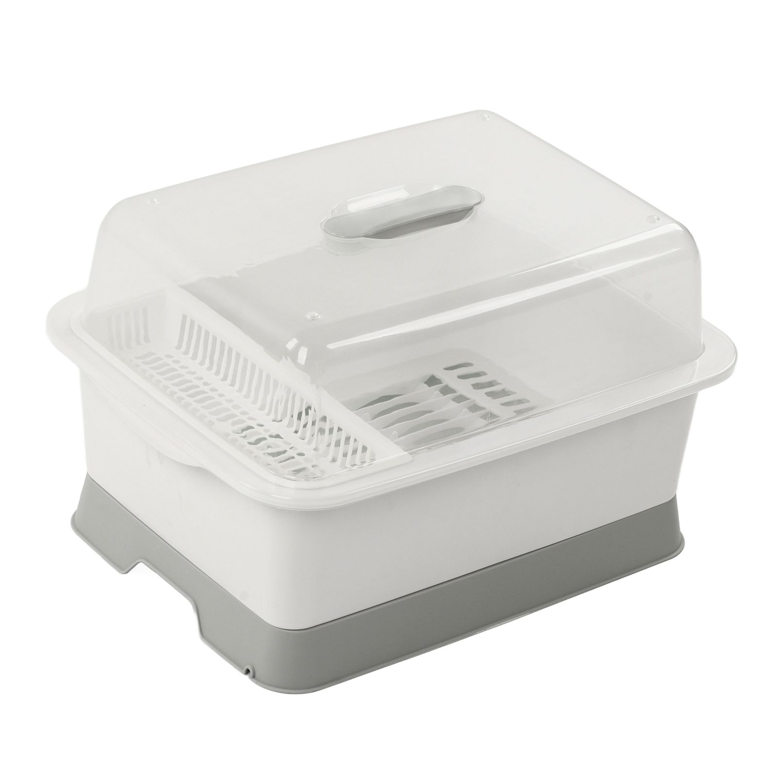 Dish Drainer Minimalist Dustproof Space Saving Dish Drying Bowl with Lid for Home Kitchen L - Image 7