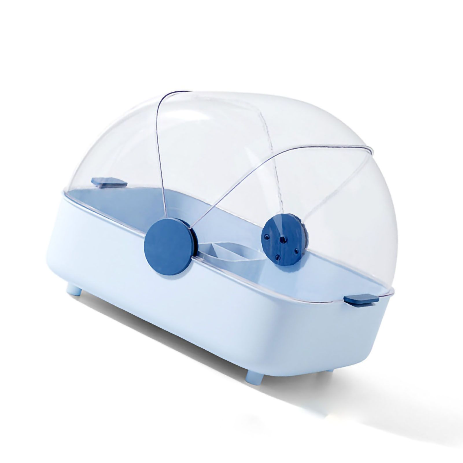 Tableware Storage Box Multifunctional Chopsticks Dishes Drying Box with Cover Kitchen Utensil Blue - Image 3