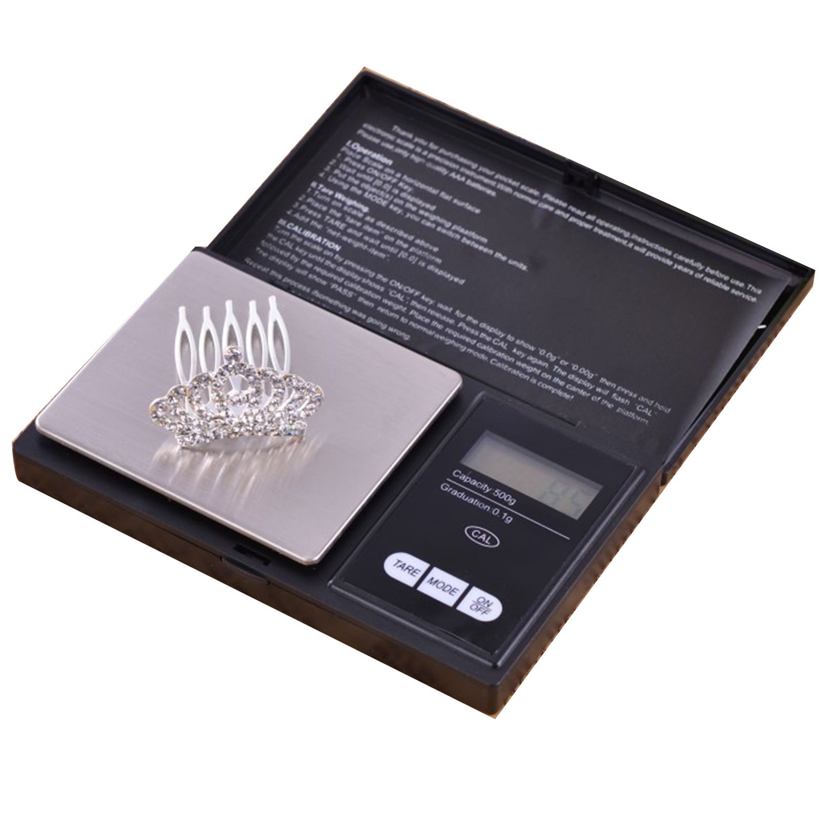 High Accuracy Balance Jewelry Weight Electronic Scales Food Steelyard with LCD Screen Display 200g/0.01g - Image 3
