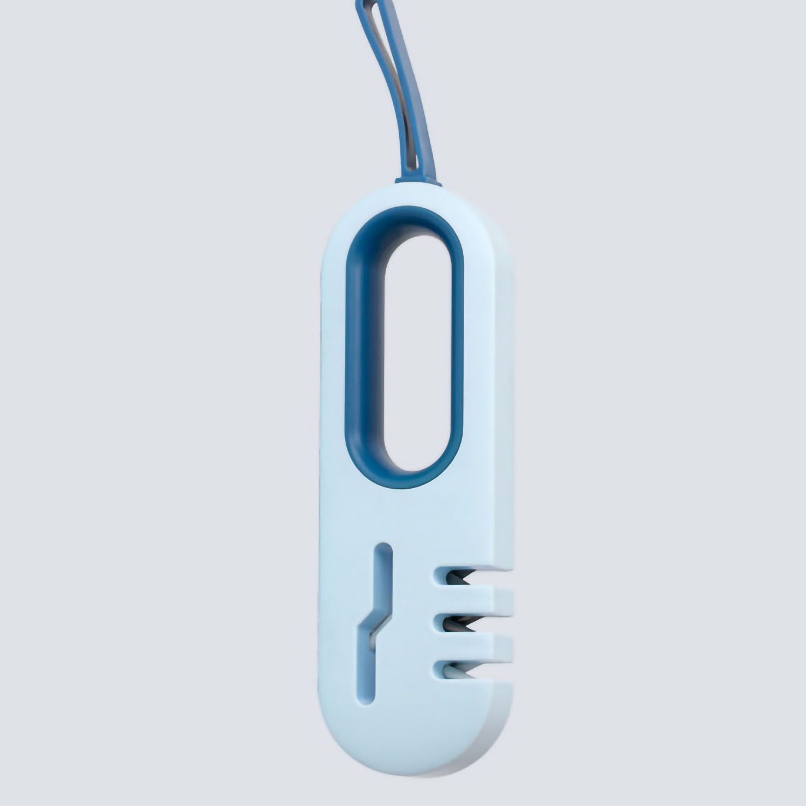 Kitchen Knife Sharpener Fine Scissor Sharpening Device Fast Portable Handheld Hanging Design Blue - Image 4