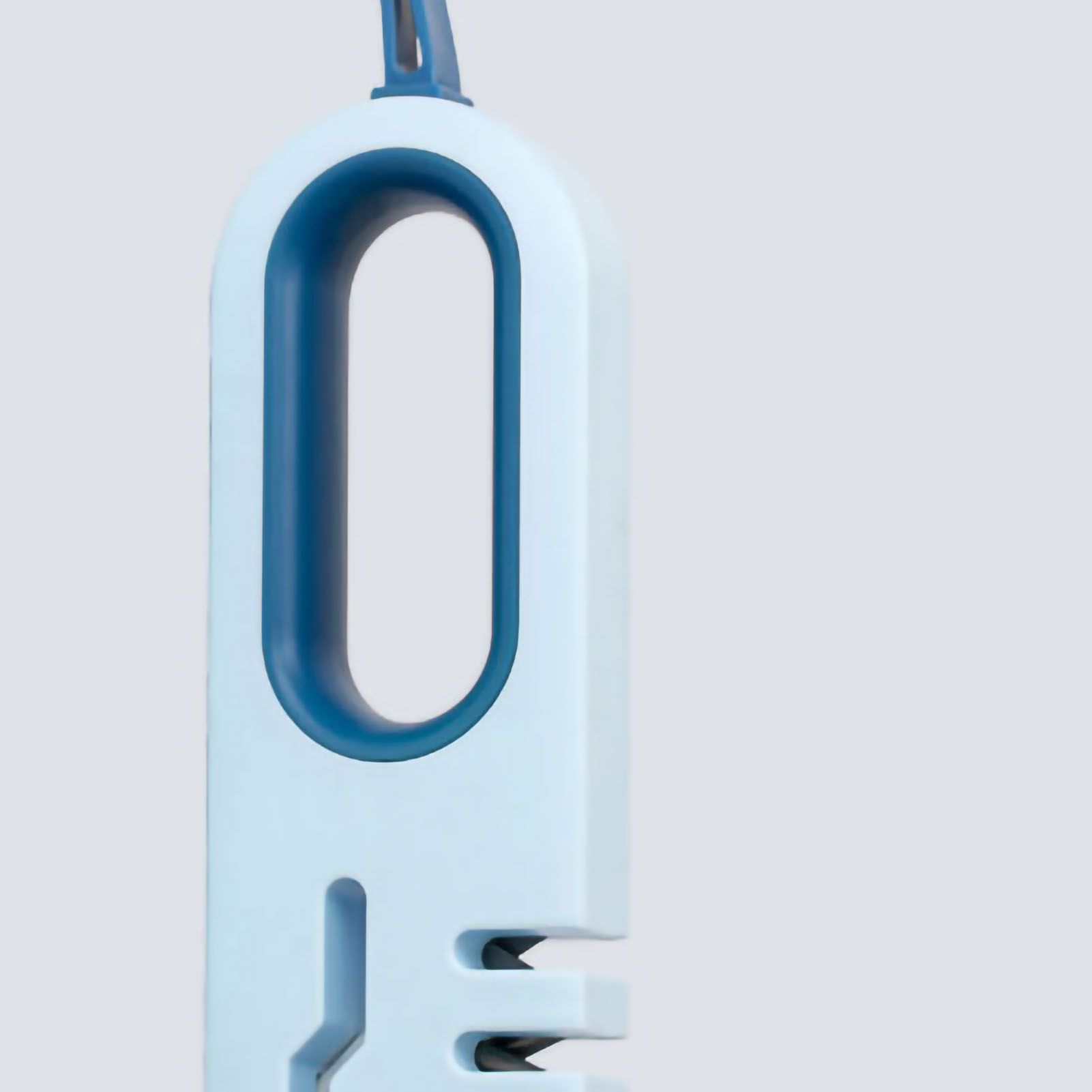 Kitchen Knife Sharpener Fine Scissor Sharpening Device Fast Portable Handheld Hanging Design Blue - Image 5