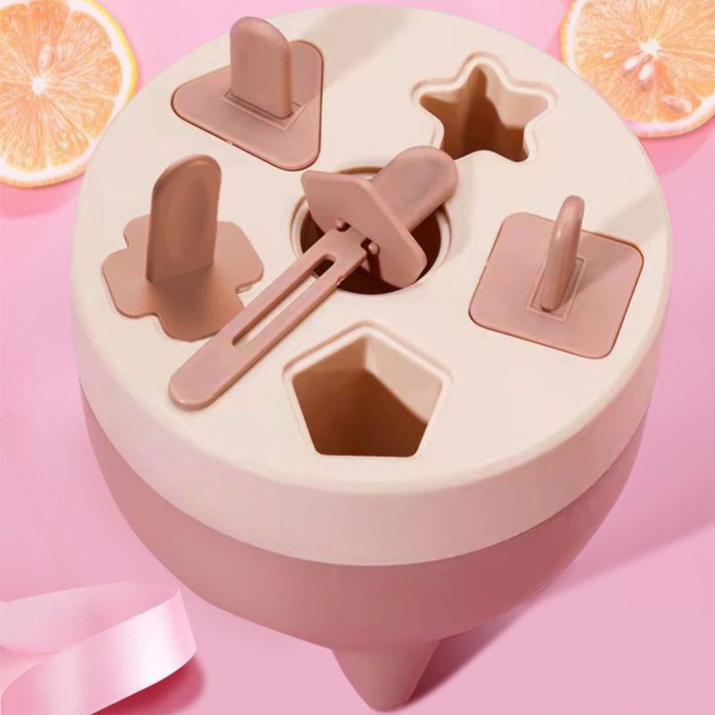 Popsicles Mold 6 Cavities Detachable Design Safe Healthy Material Durable PP Mini Popsicle Mold Pink - Image 3