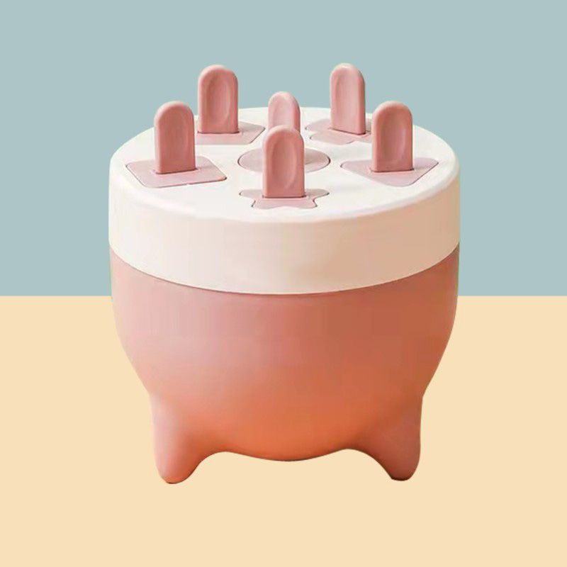 Popsicles Mold 6 Cavities Detachable Design Safe Healthy Material Durable PP Mini Popsicle Mold Pink - Image 5