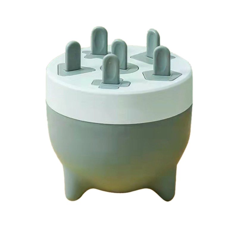 Popsicles Mold 6 Cavities Detachable Design Safe Healthy Material Durable PP Mini Popsicle Mold Green - Image 1