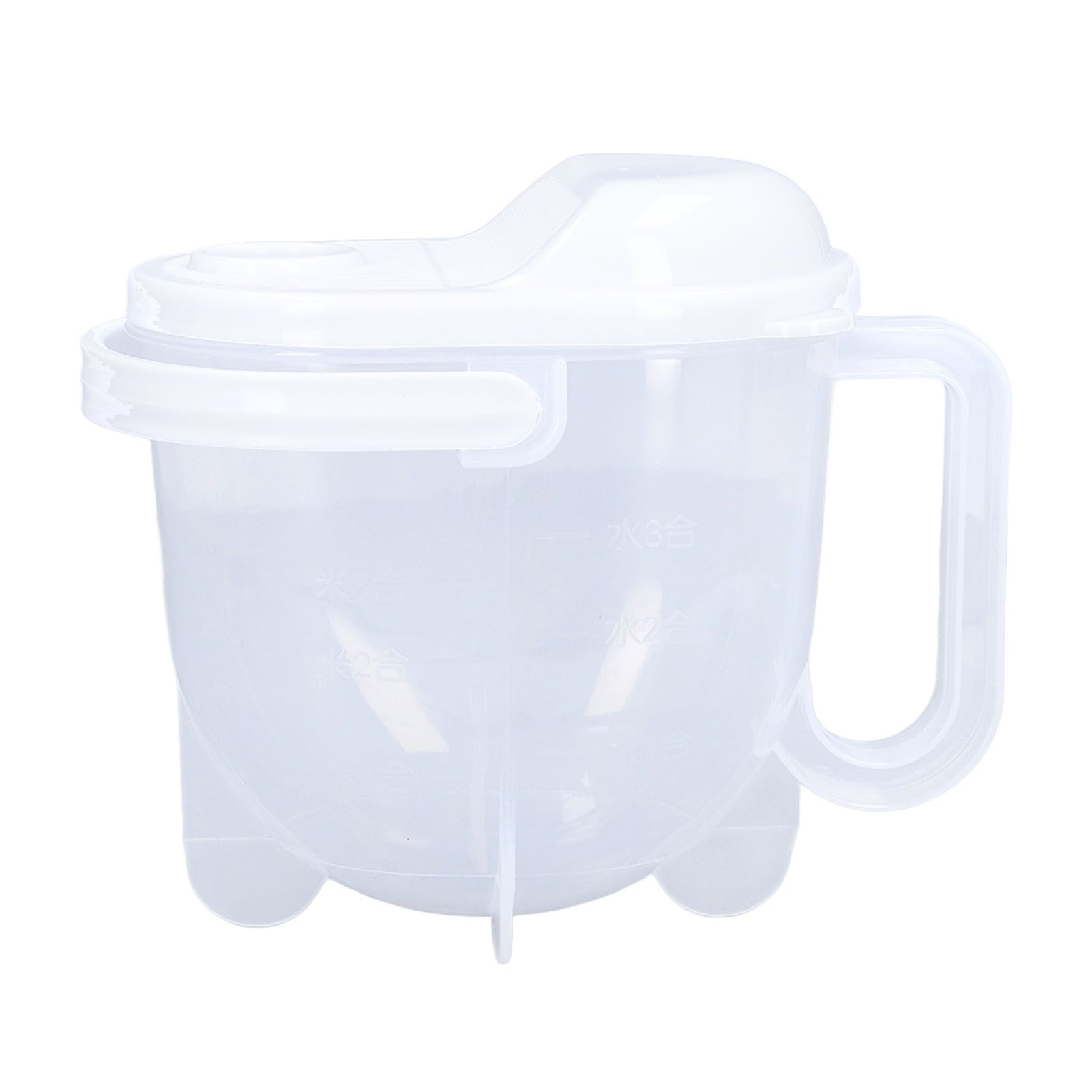Rice Washing Bowl Water Flush Type ABS Clear Scale Fine Strainer Auxiliary Handle Rice Cleaning Basket for Kitchen - Image 5