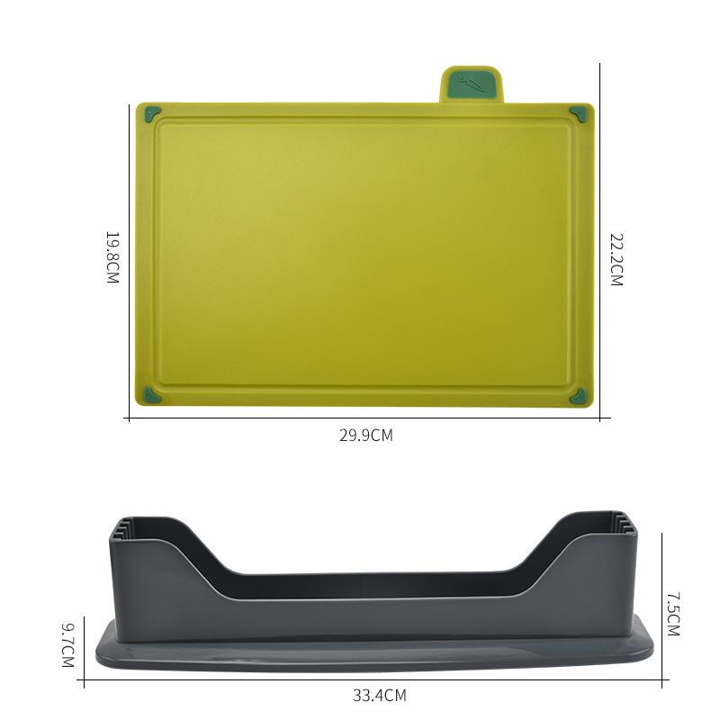 4pcs Food Classification Chopping Boards PP TPR Portable Non Slip Cutting Boards Kitchen Tools With Non Slip Pad Irregular Form - Image 2
