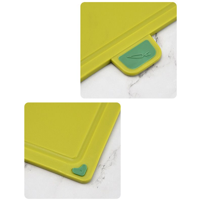 4pcs Food Classification Chopping Boards PP TPR Portable Non Slip Cutting Boards Kitchen Tools With Non Slip Pad Irregular Form - Image 3