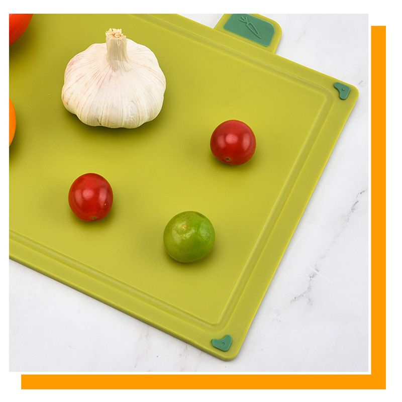 4pcs Food Classification Chopping Boards PP TPR Portable Non Slip Cutting Boards Kitchen Tools With Non Slip Pad Irregular Form - Image 5