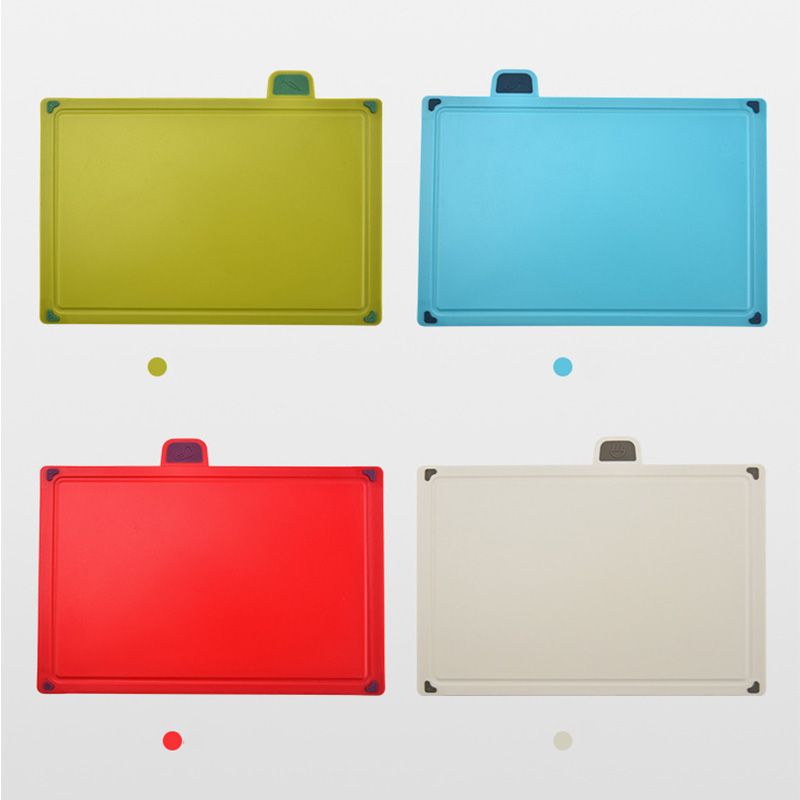 4pcs Food Classification Chopping Boards PP TPR Portable Non Slip Cutting Boards Kitchen Tools Without Non Slip Pad Irregular Form - Image 4