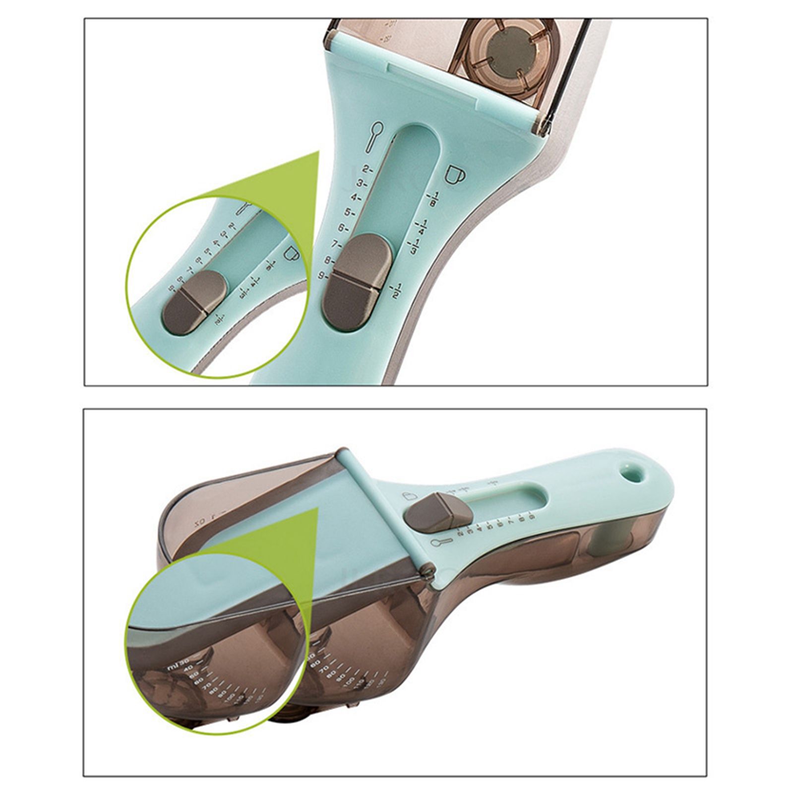 Measuring Spoon Heat Resistance Multi Level Adjustment Scale Plastic Measuring Spoon Set Kitchen Tools Boxed Set - Image 7