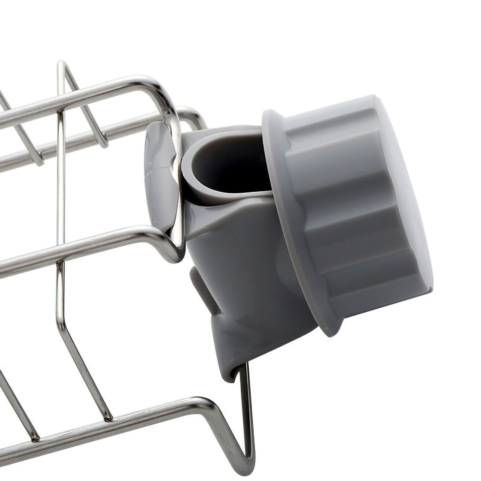 Hanging Faucet Drain Rack Organized Storage Hollow Out Breathable Stainless Steel Sink Rack for Kitchen Monolayer - Image 4