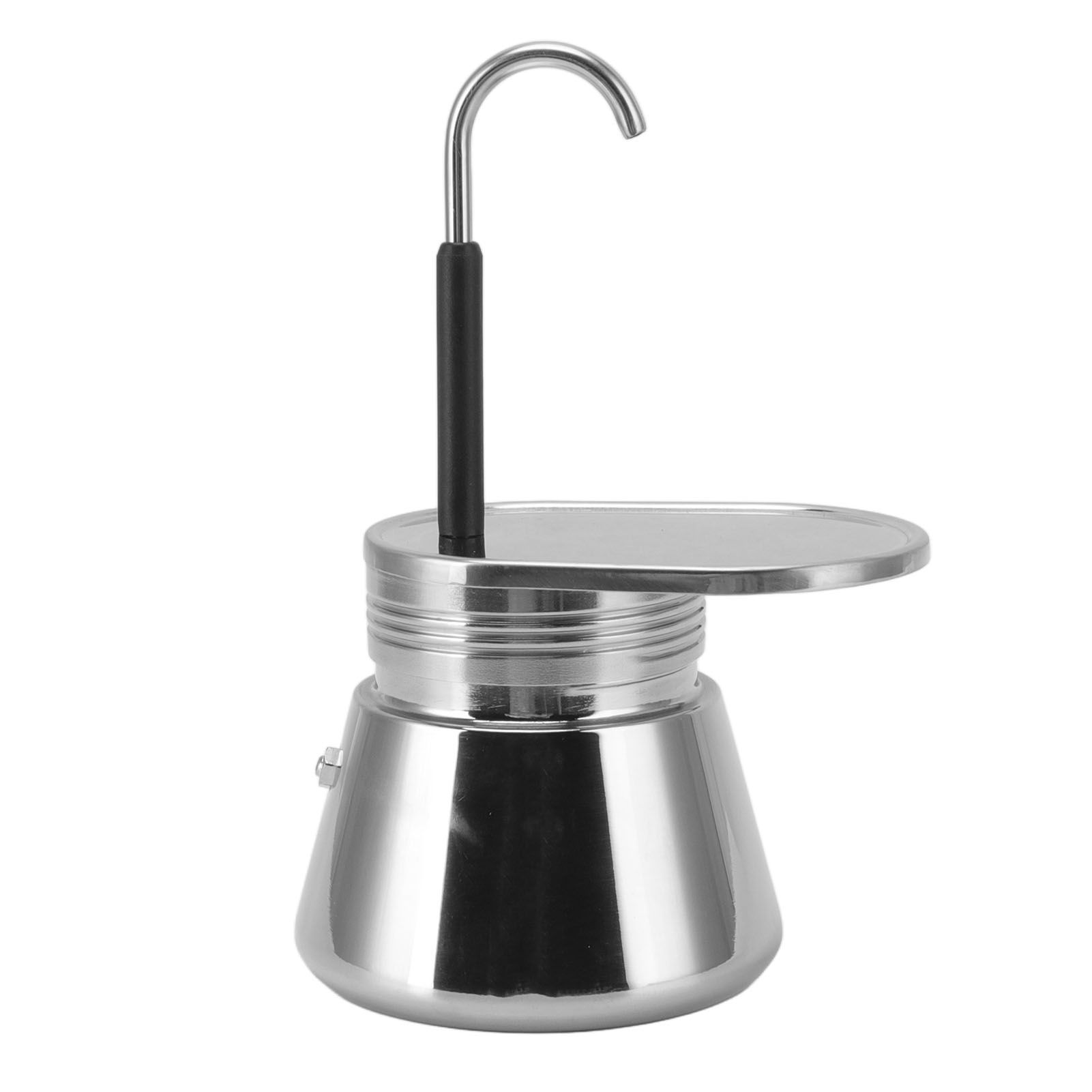 Moka Pot Stainless Steel Italian Type DIY Large Capacity Light Weight Portable Coffee Maker - Image 1