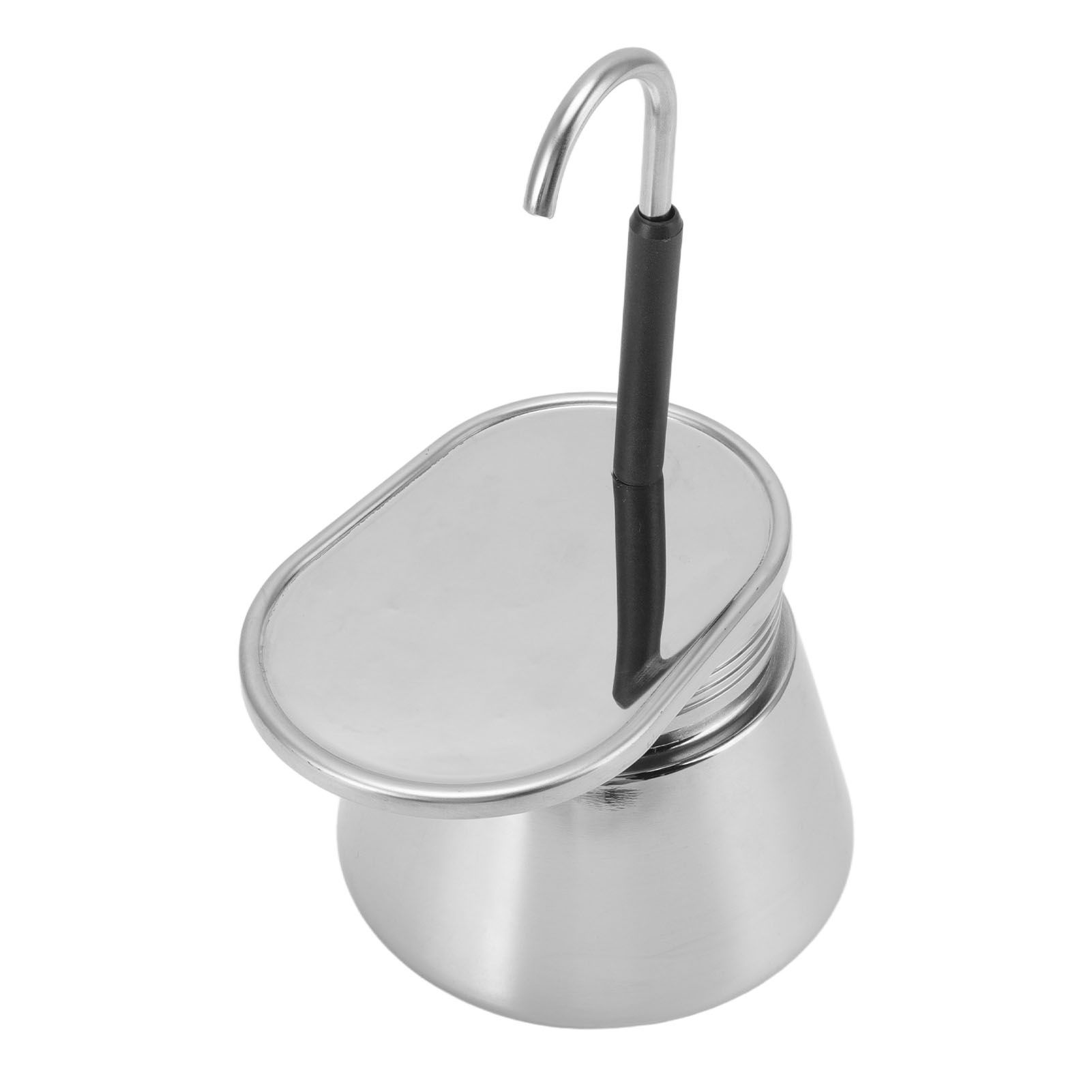 Moka Pot Stainless Steel Italian Type DIY Large Capacity Light Weight Portable Coffee Maker - Image 5