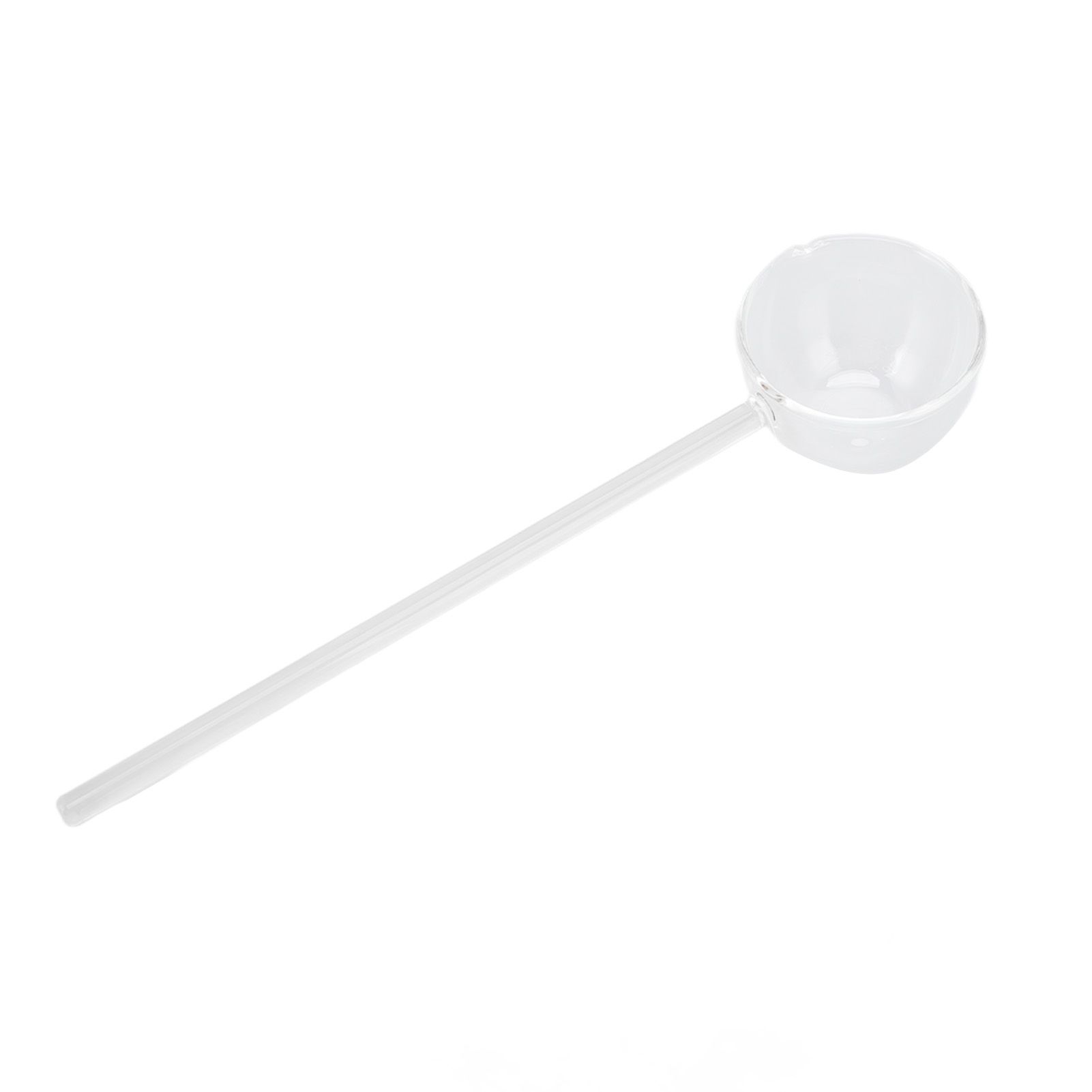 Glass Stirring Spoon High Temperature Resistance Simple 100ML Mixing Spoon Coffee Tea Spoon for Restaurants Home Transparent - Image 1