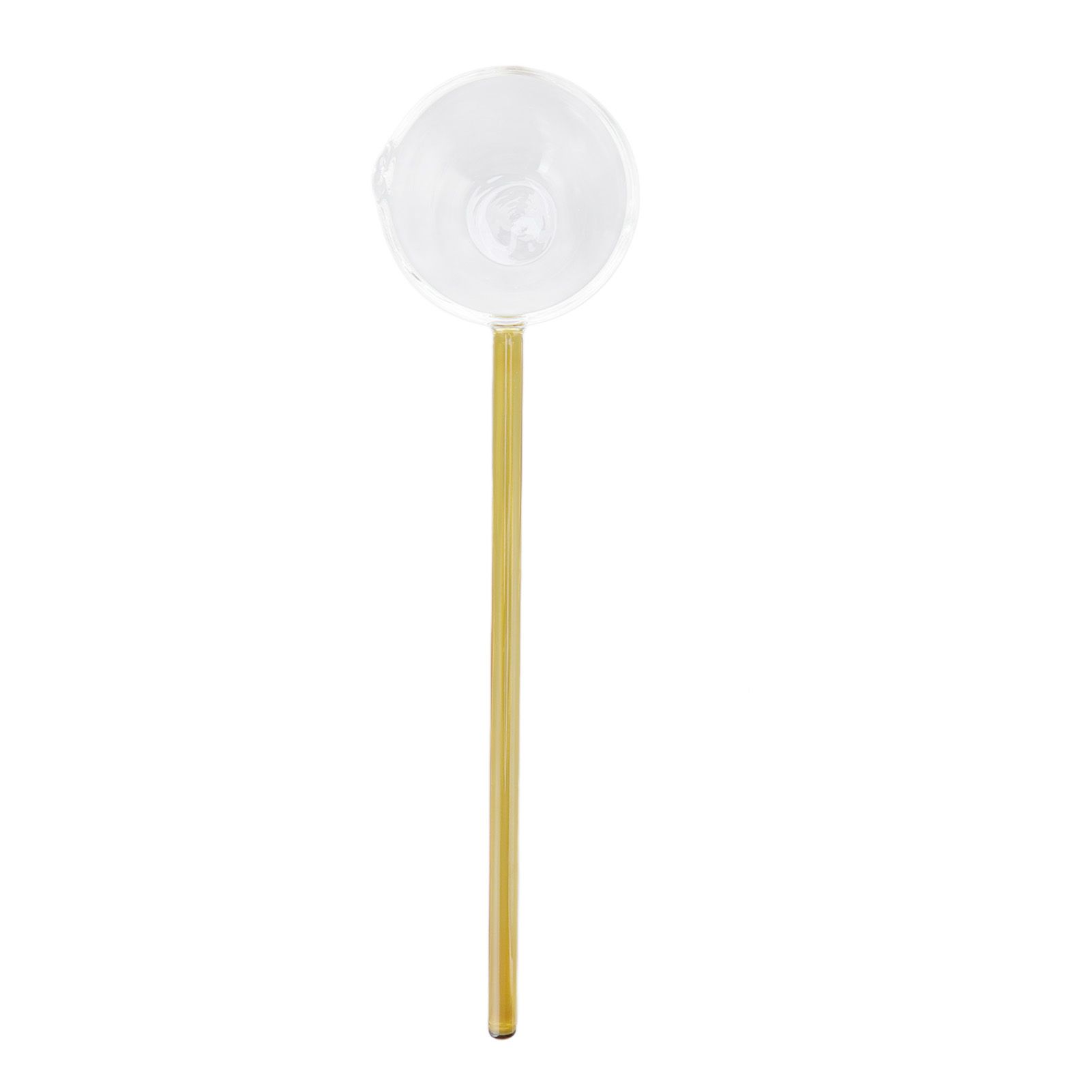Glass Stirring Spoon High Temperature Resistance Simple 100ML Mixing Spoon Coffee Tea Spoon for Restaurants Home Yellow - Image 2