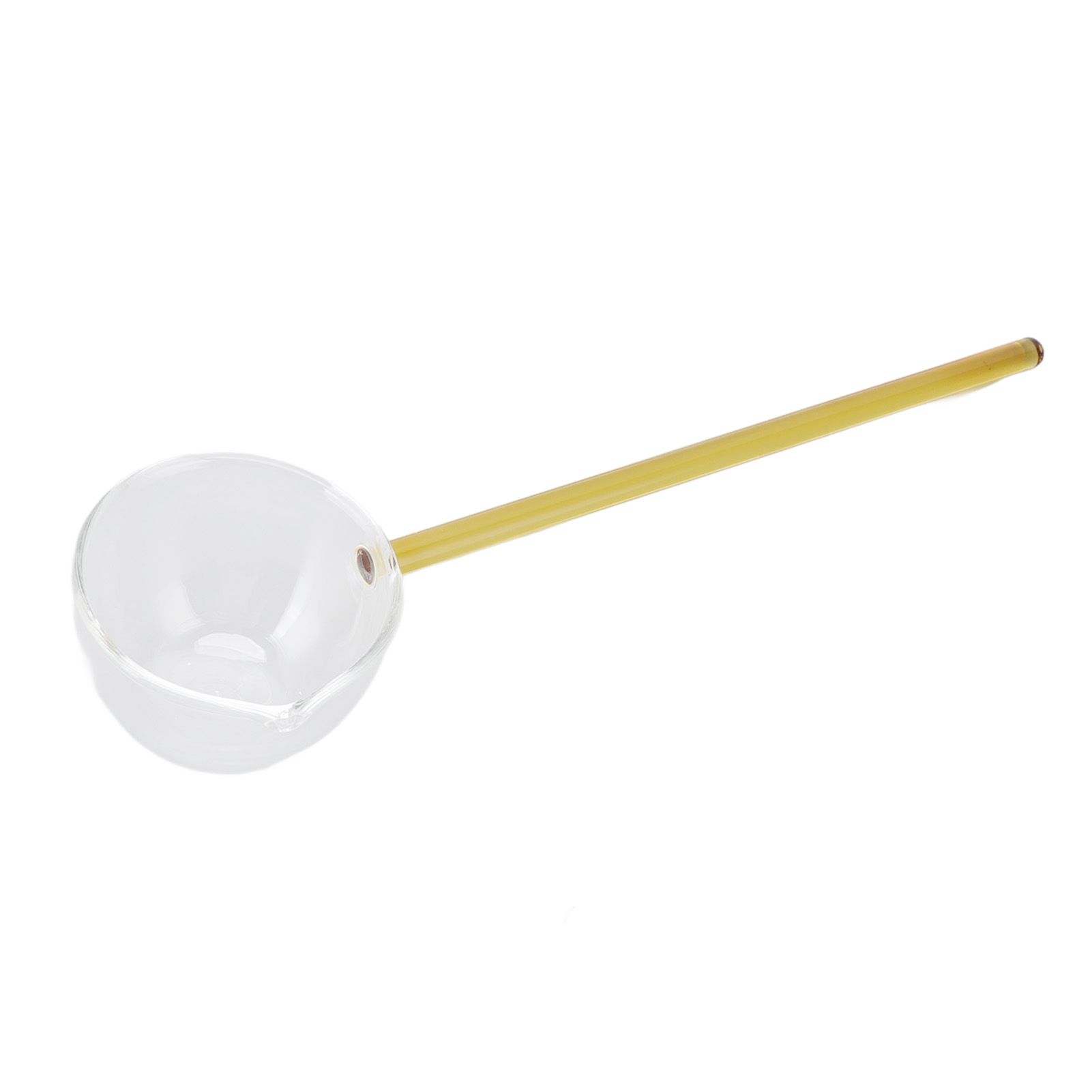 Glass Stirring Spoon High Temperature Resistance Simple 100ML Mixing Spoon Coffee Tea Spoon for Restaurants Home Yellow - Image 3