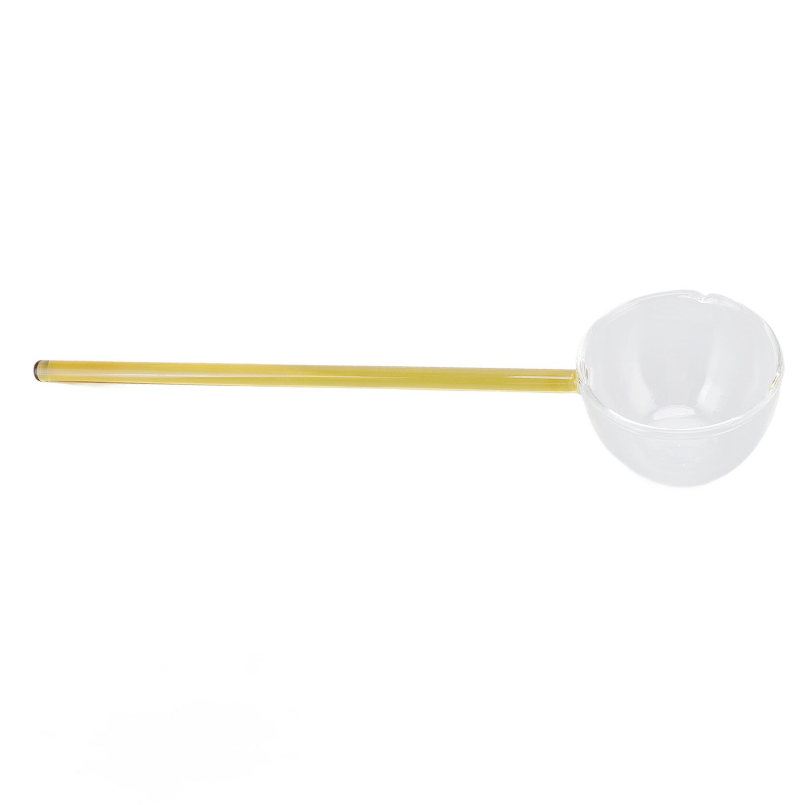 Glass Stirring Spoon High Temperature Resistance Simple 100ML Mixing Spoon Coffee Tea Spoon for Restaurants Home Yellow - Image 5