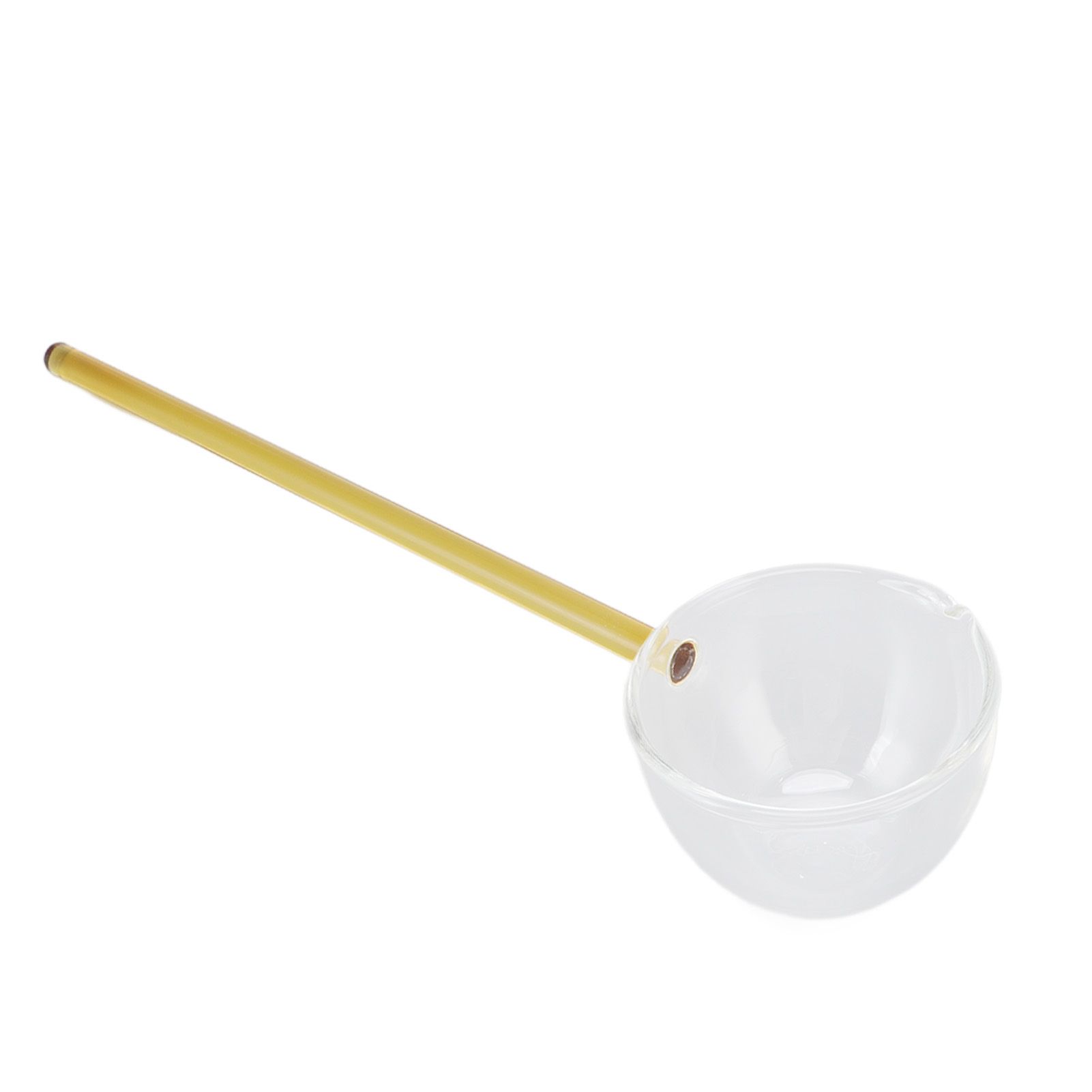 Glass Stirring Spoon High Temperature Resistance Simple 100ML Mixing Spoon Coffee Tea Spoon for Restaurants Home Yellow - Image 6