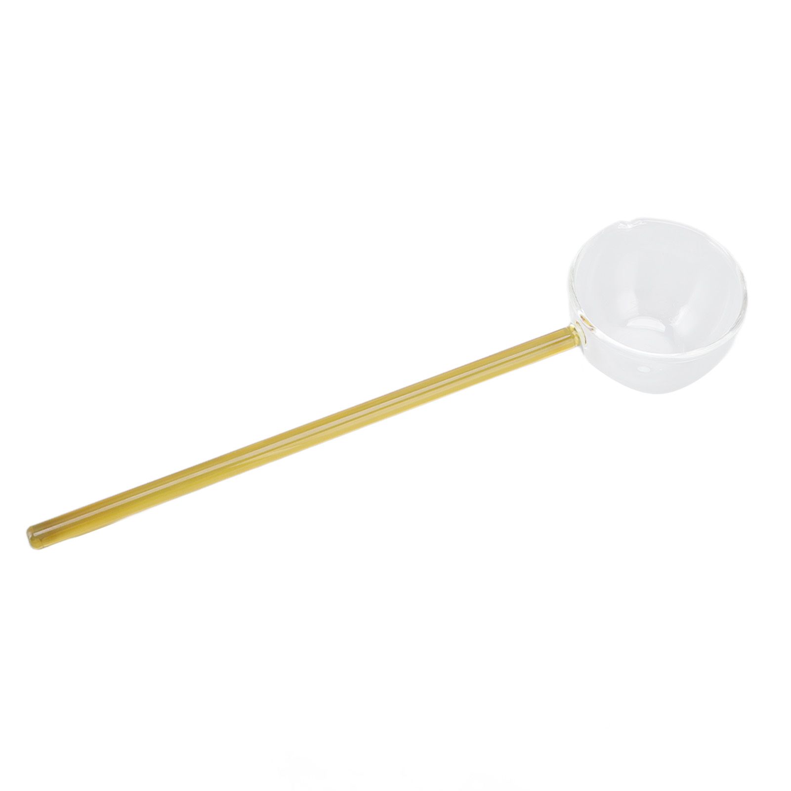 Glass Stirring Spoon High Temperature Resistance Simple 100ML Mixing Spoon Coffee Tea Spoon for Restaurants Home Yellow - Image 8