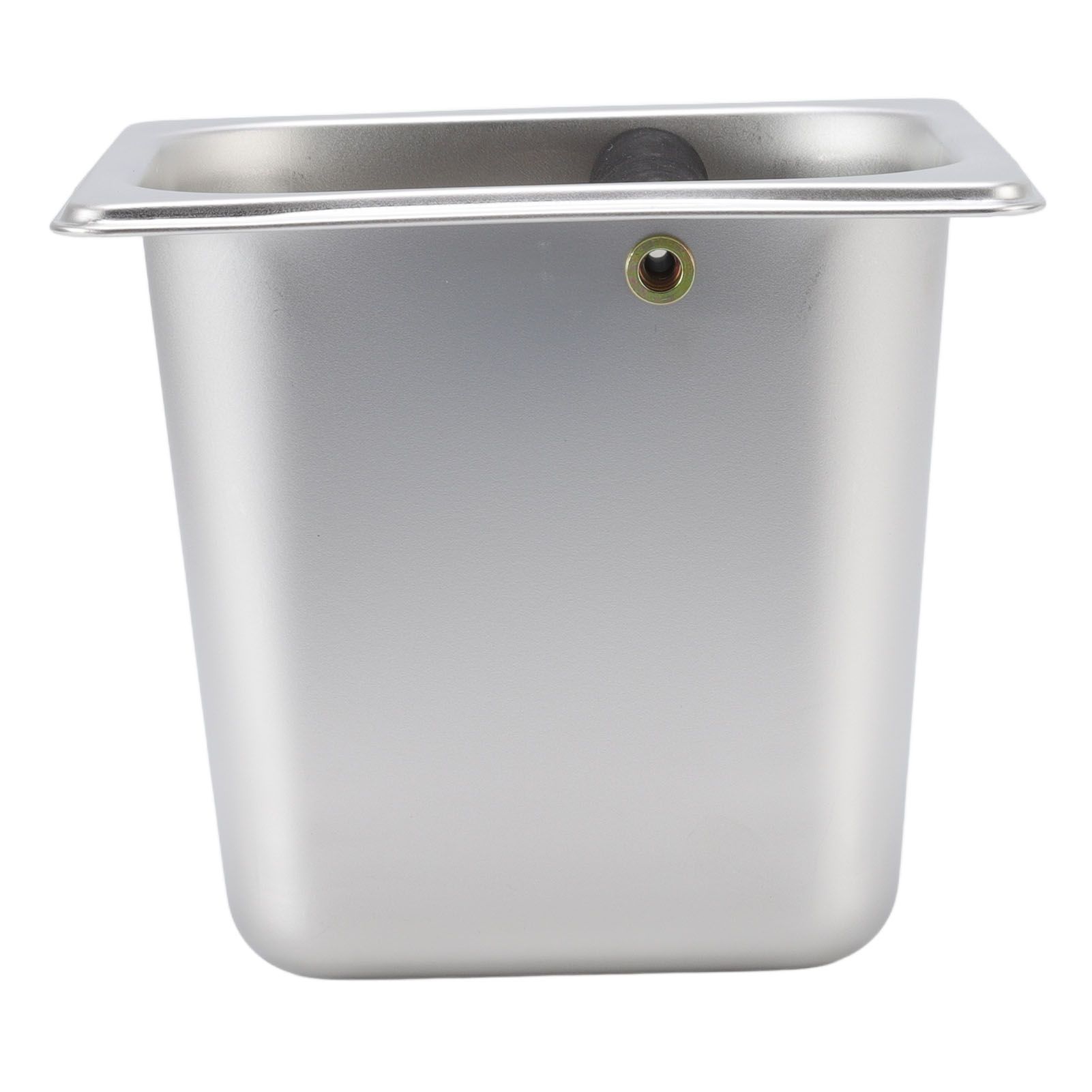 Stainless Steel Coffee Knocking Grounds Box with Rubber Rod Embeddable Coffee Dump Bin for Home Restaurant - Image 3
