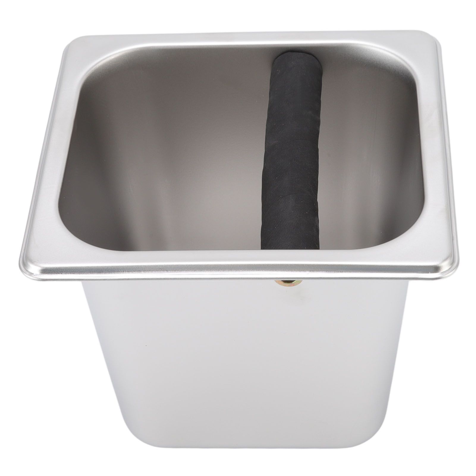 Stainless Steel Coffee Knocking Grounds Box with Rubber Rod Embeddable Coffee Dump Bin for Home Restaurant - Image 5