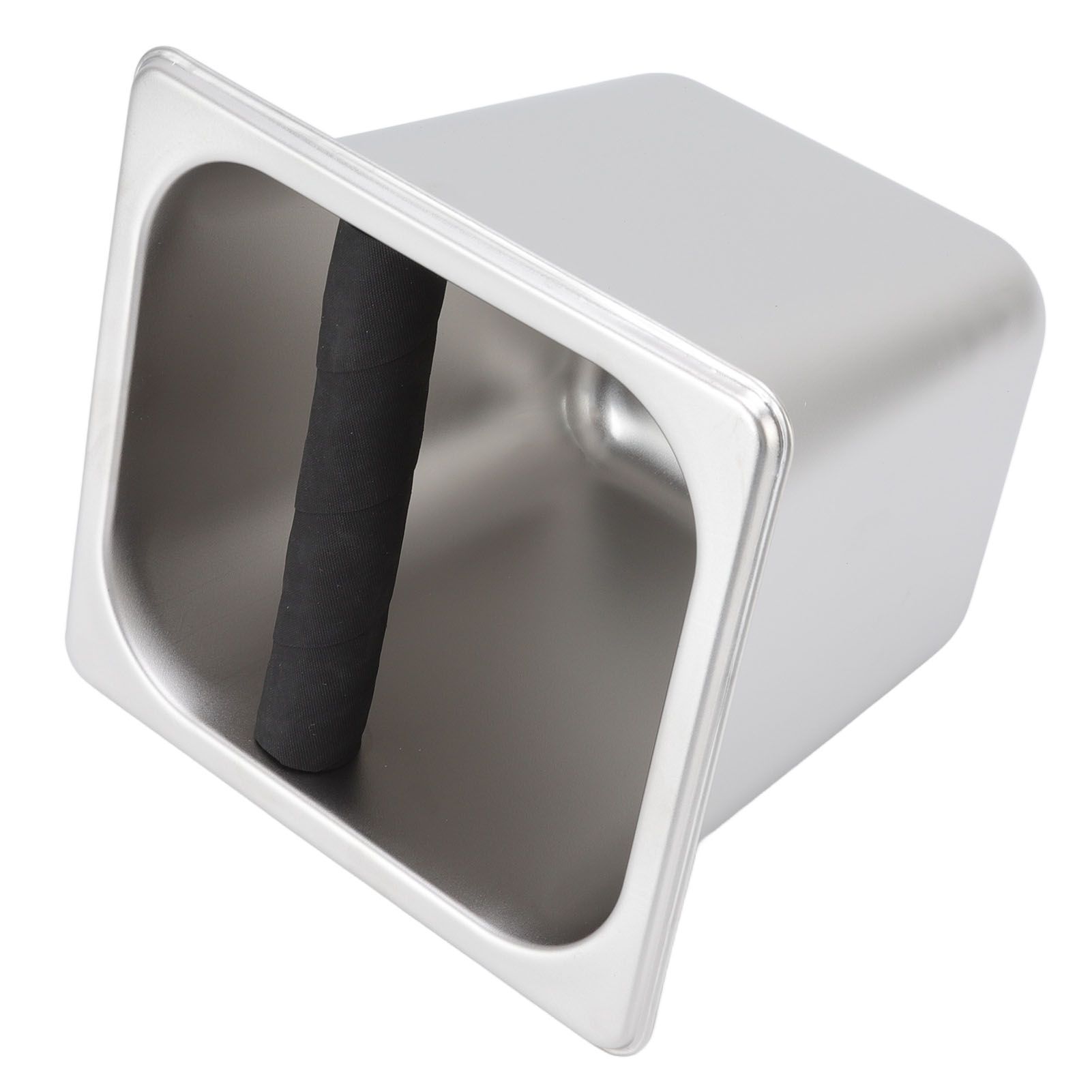 Stainless Steel Coffee Knocking Grounds Box with Rubber Rod Embeddable Coffee Dump Bin for Home Restaurant - Image 6