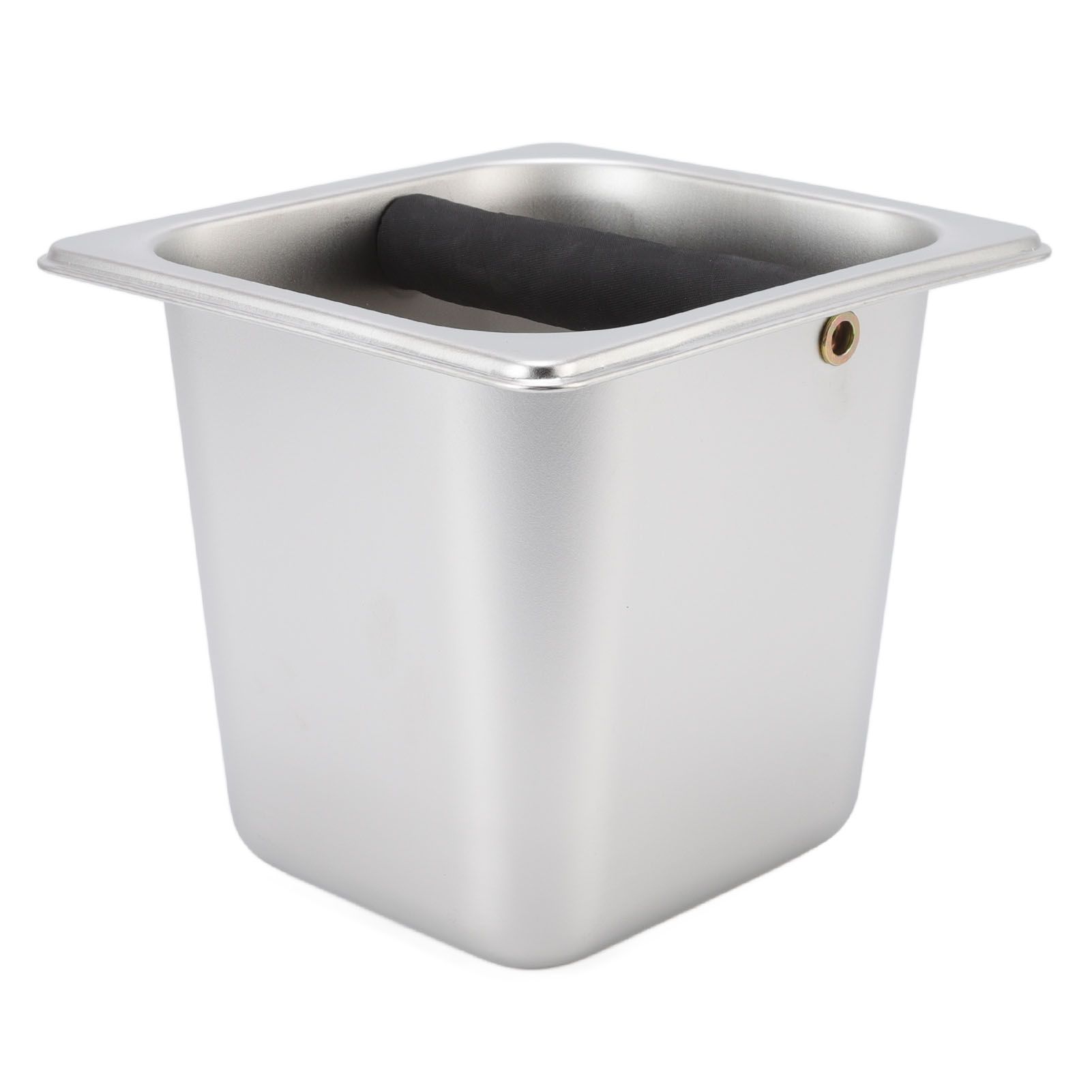 Stainless Steel Coffee Knocking Grounds Box with Rubber Rod Embeddable Coffee Dump Bin for Home Restaurant - Image 7