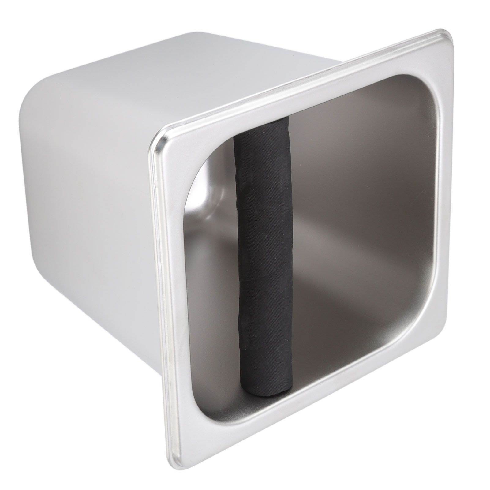 Stainless Steel Coffee Knocking Grounds Box with Rubber Rod Embeddable Coffee Dump Bin for Home Restaurant - Image 8