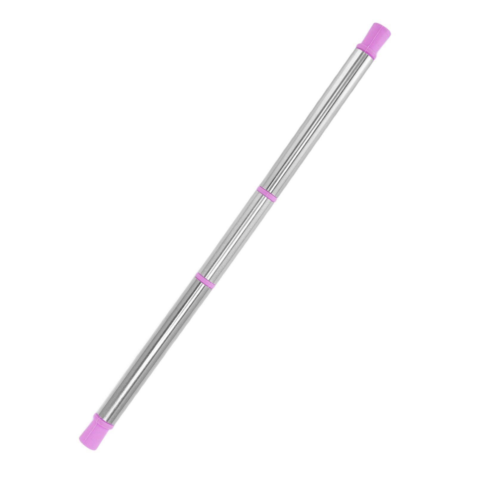 Collapsible Straw Stainless Steel Portable Easy to Clean Foldable Straw with Cleaning Brush for Home Office Outdoor Purple - Image 8