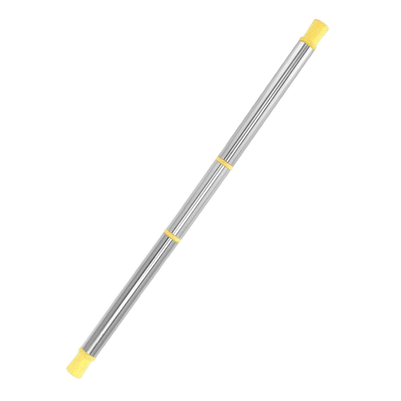 Collapsible Straw Stainless Steel Portable Easy to Clean Foldable Straw with Cleaning Brush for Home Office Outdoor Yellow - Image 8