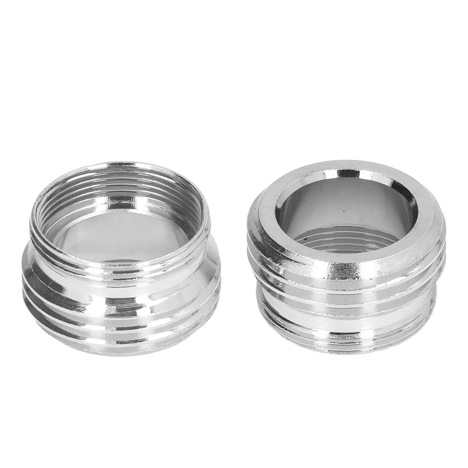2 Sets Faucet Adapter Straight Thread 15/16in Male 27/32in Female to 17/16in Garden Hose - Image 3