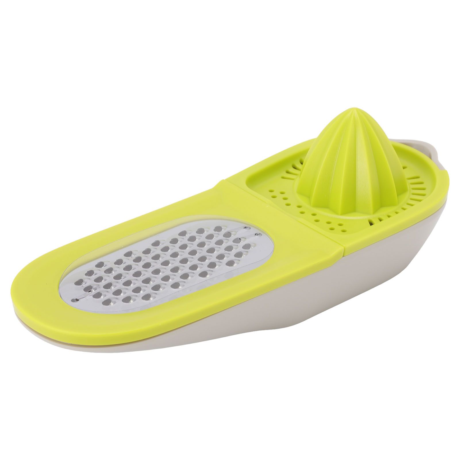 Vegetable Chopper Olive Green Multifunctional Grater Juicer Container 3 in 1 Vegetable Cutter Kitchen Tool - Image 2