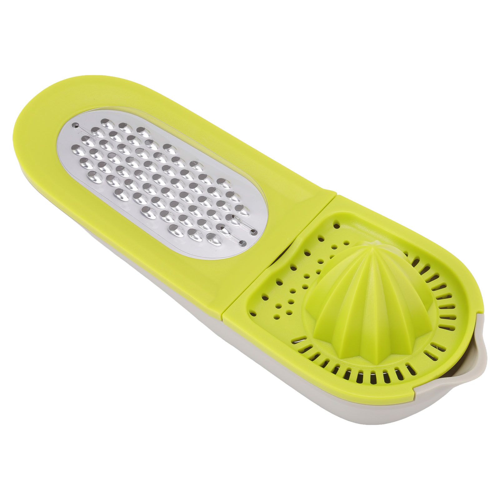 Vegetable Chopper Olive Green Multifunctional Grater Juicer Container 3 in 1 Vegetable Cutter Kitchen Tool - Image 4