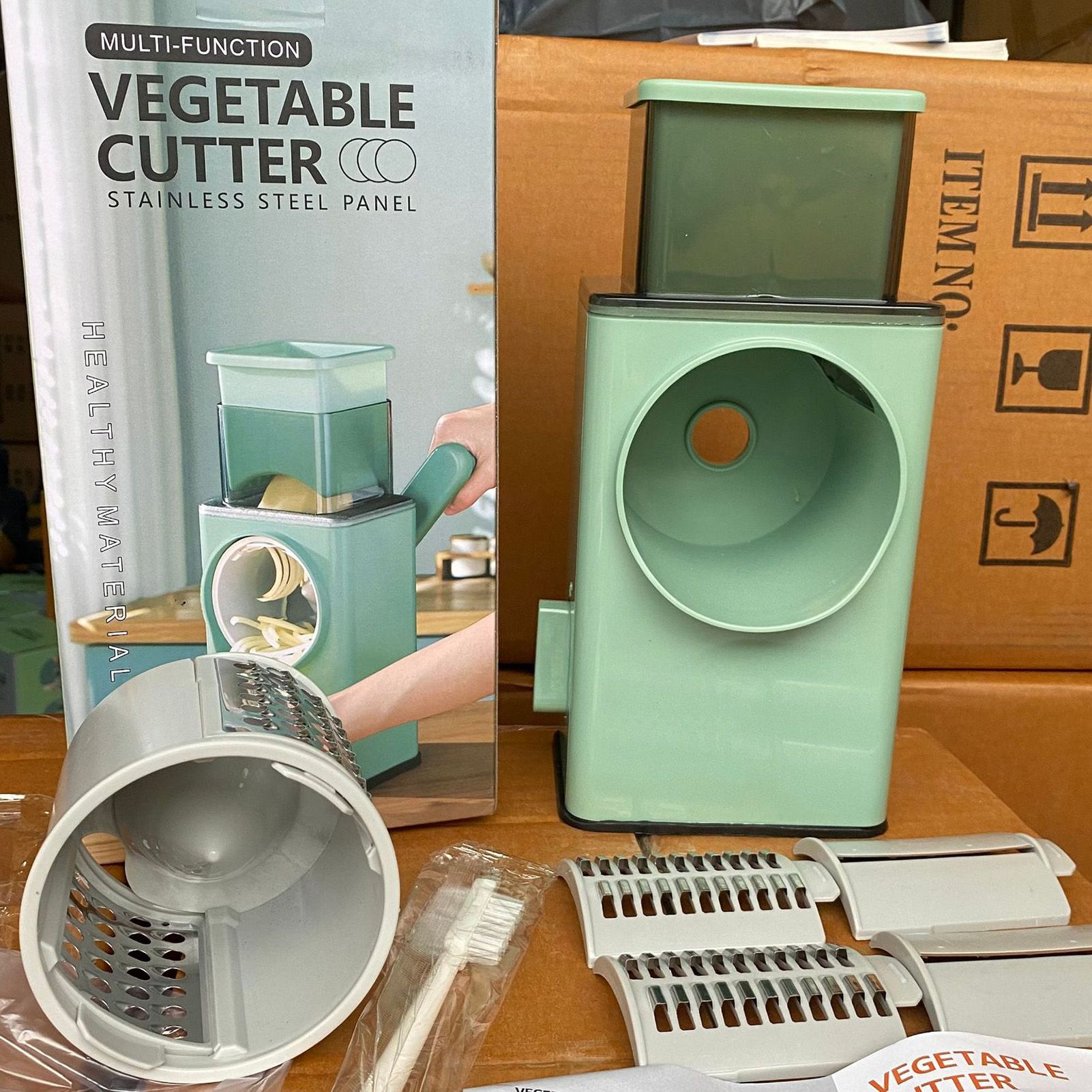 Vegetable Cutter Vegetable Chopper Food Dicer Hand Operated Multi Function for Home Kitchen Slice Shred Mash - Image 6