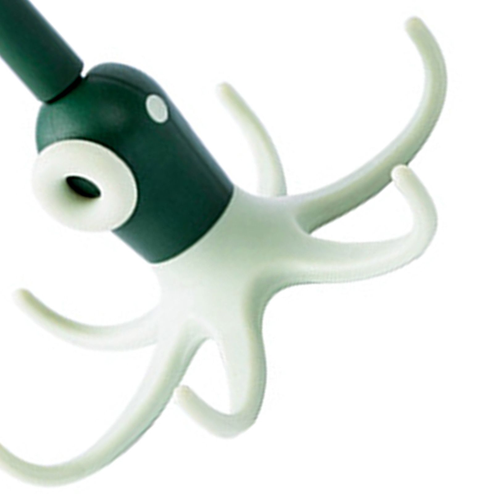 Kitchen Wall Mounted Hook Traceless 360 Degree Punch Free with 6 Hook Kitchen Utensil Hanger for Storage Green - Image 5