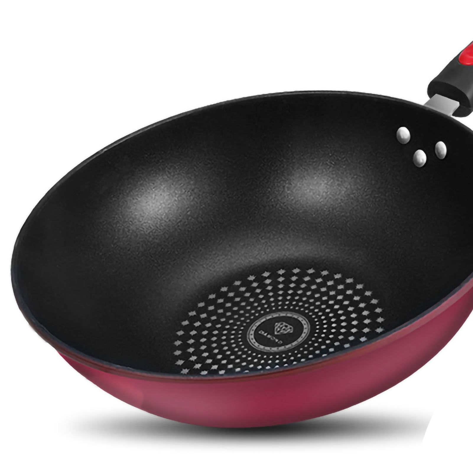 Frying Pan Flat Bottom Cooking Wok Cast Iron Kitchen Ware with Handle for Soup Stew 32cm / 12.6in - Image 4