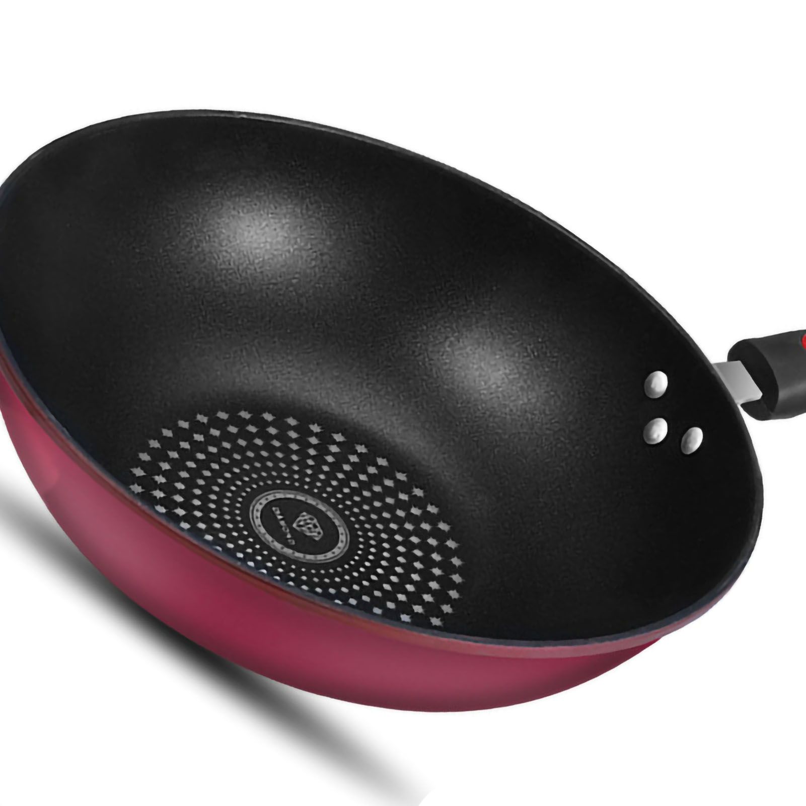 Frying Pan Flat Bottom Cooking Wok Cast Iron Kitchen Ware with Handle for Soup Stew 28cm / 11.02in - Image 3