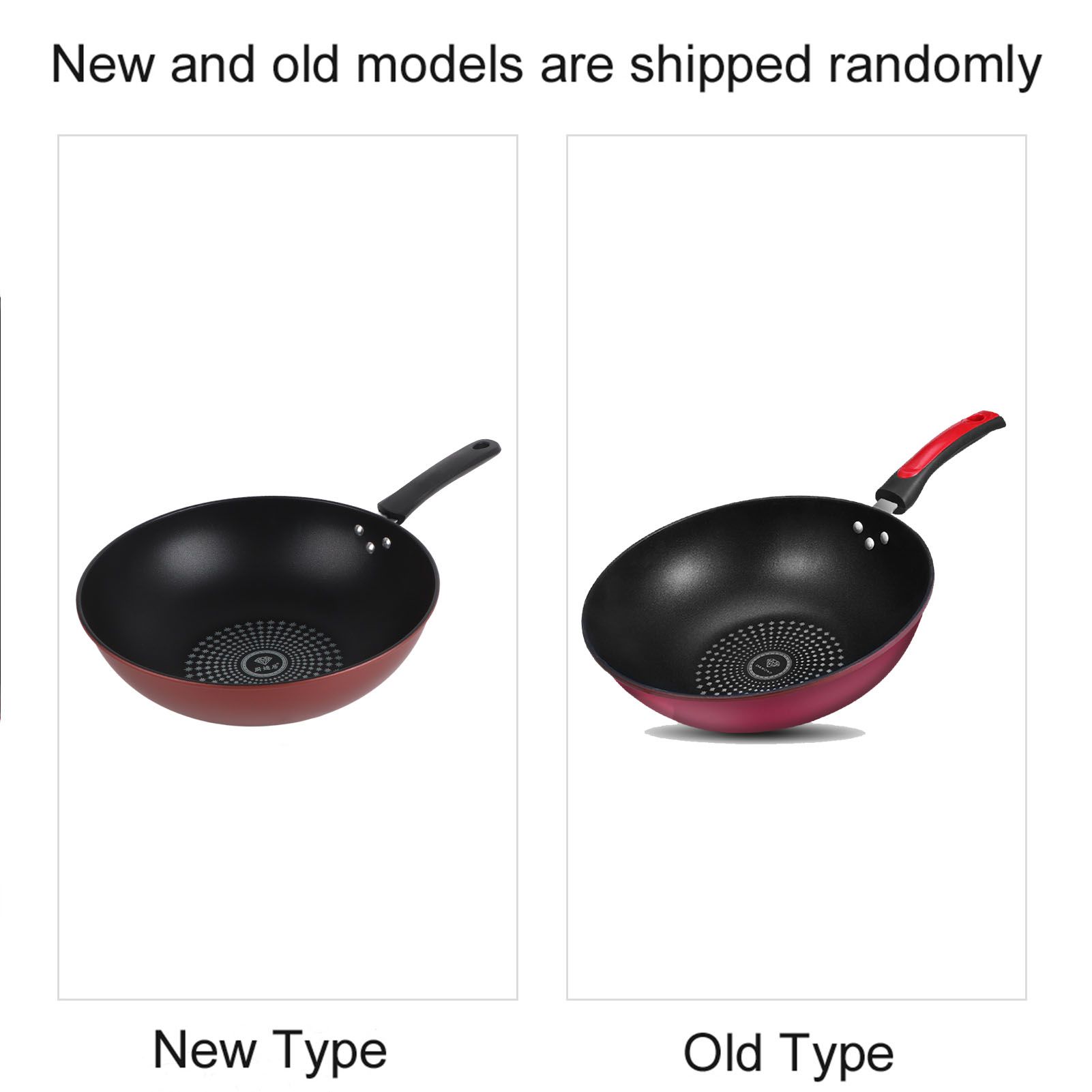 Frying Pan Flat Bottom Cooking Wok Cast Iron Kitchen Ware with Handle for Soup Stew 28cm / 11.02in - Image 5