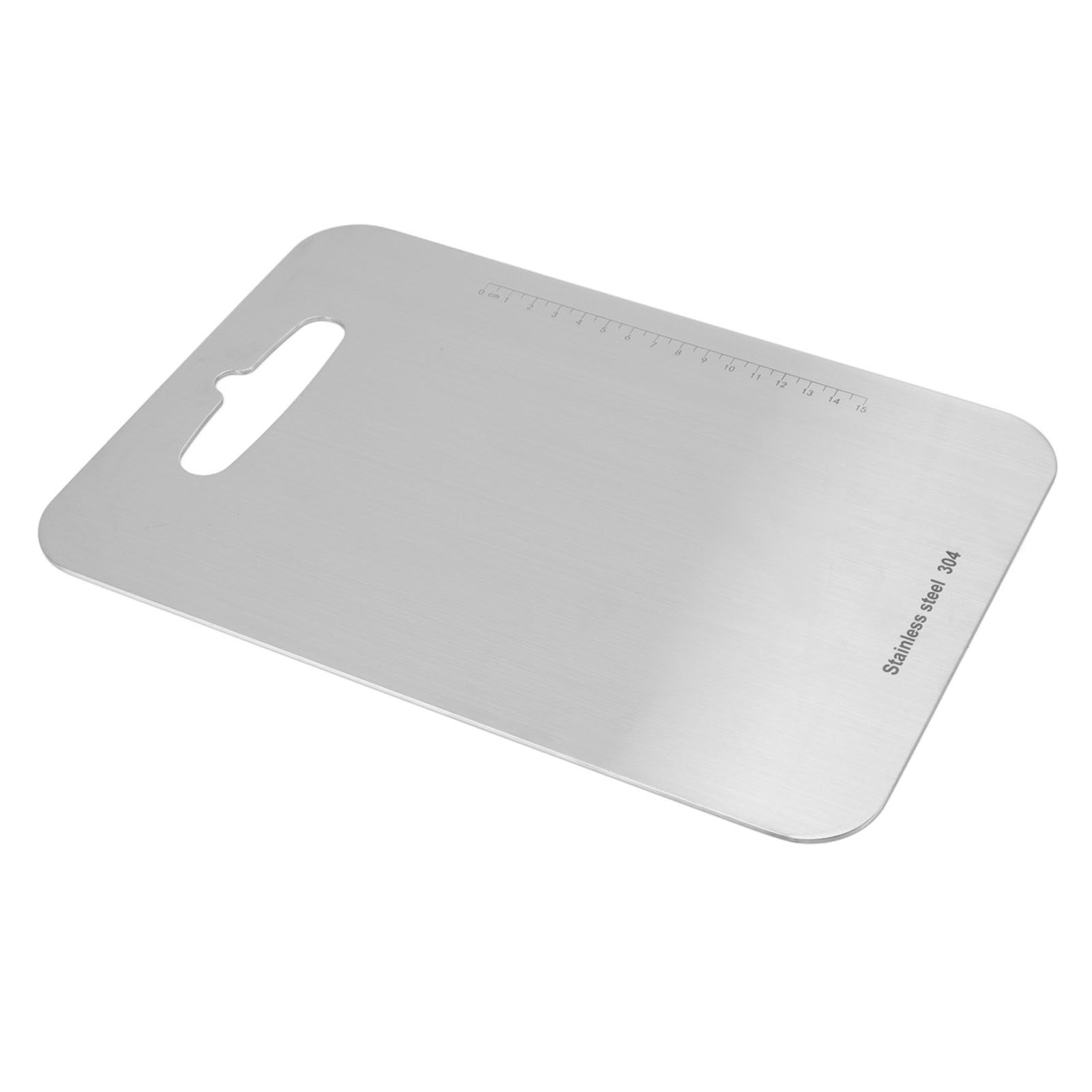 Cutting Board Double Sided 304 Stainless Steel Easy Cleaning for Cooking Kitchen S - Image 4