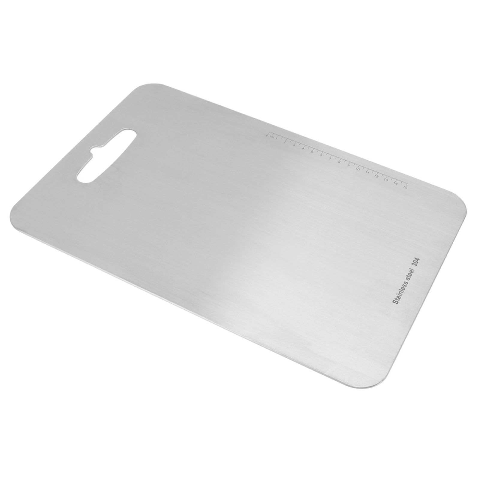 Cutting Board Double Sided 304 Stainless Steel Easy Cleaning for Cooking Kitchen M - Image 4