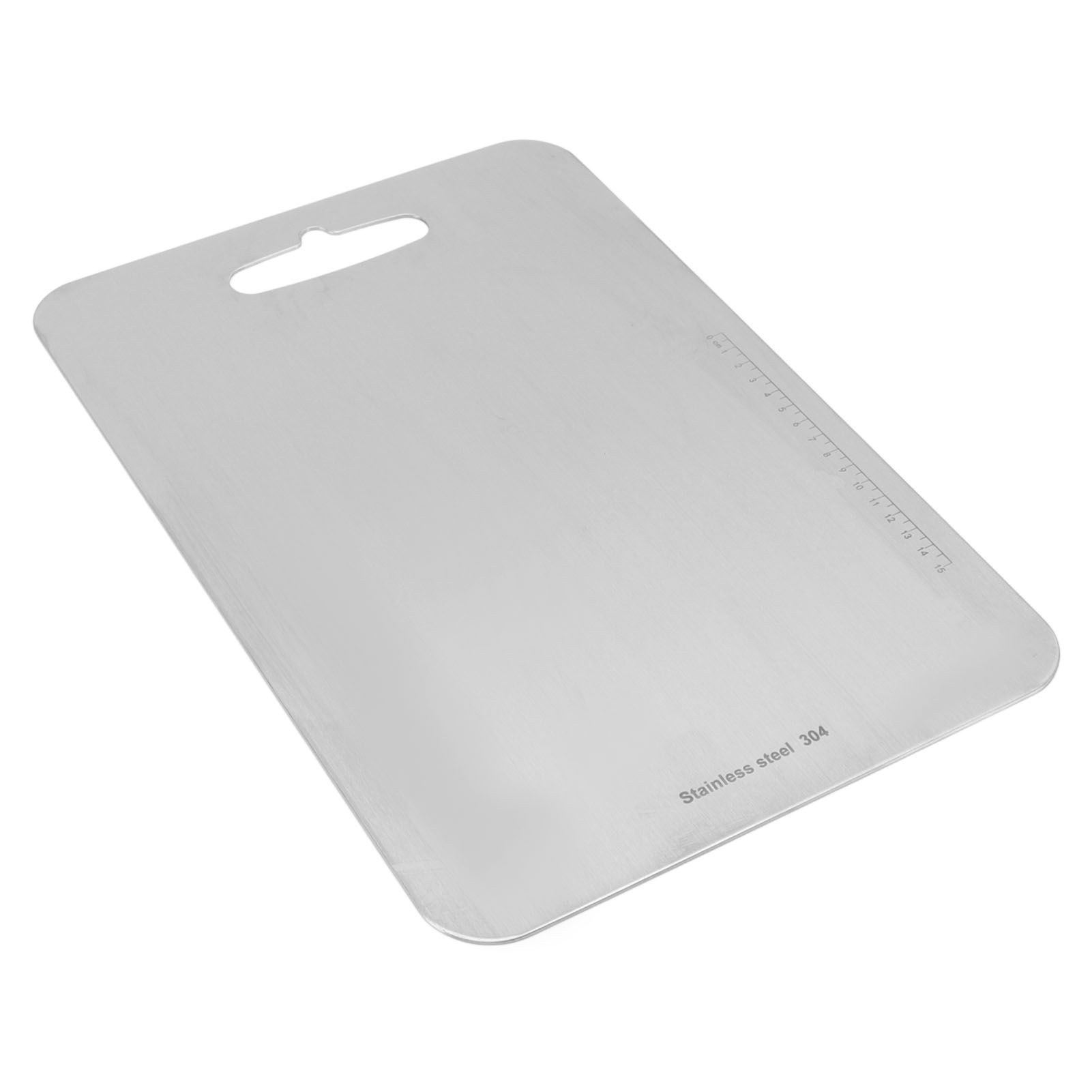 Cutting Board Double Sided 304 Stainless Steel Easy Cleaning for Cooking Kitchen M - Image 5
