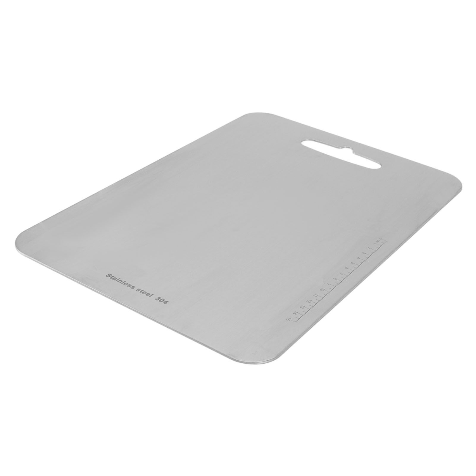 Cutting Board Double Sided 304 Stainless Steel Easy Cleaning for Cooking Kitchen M - Image 8