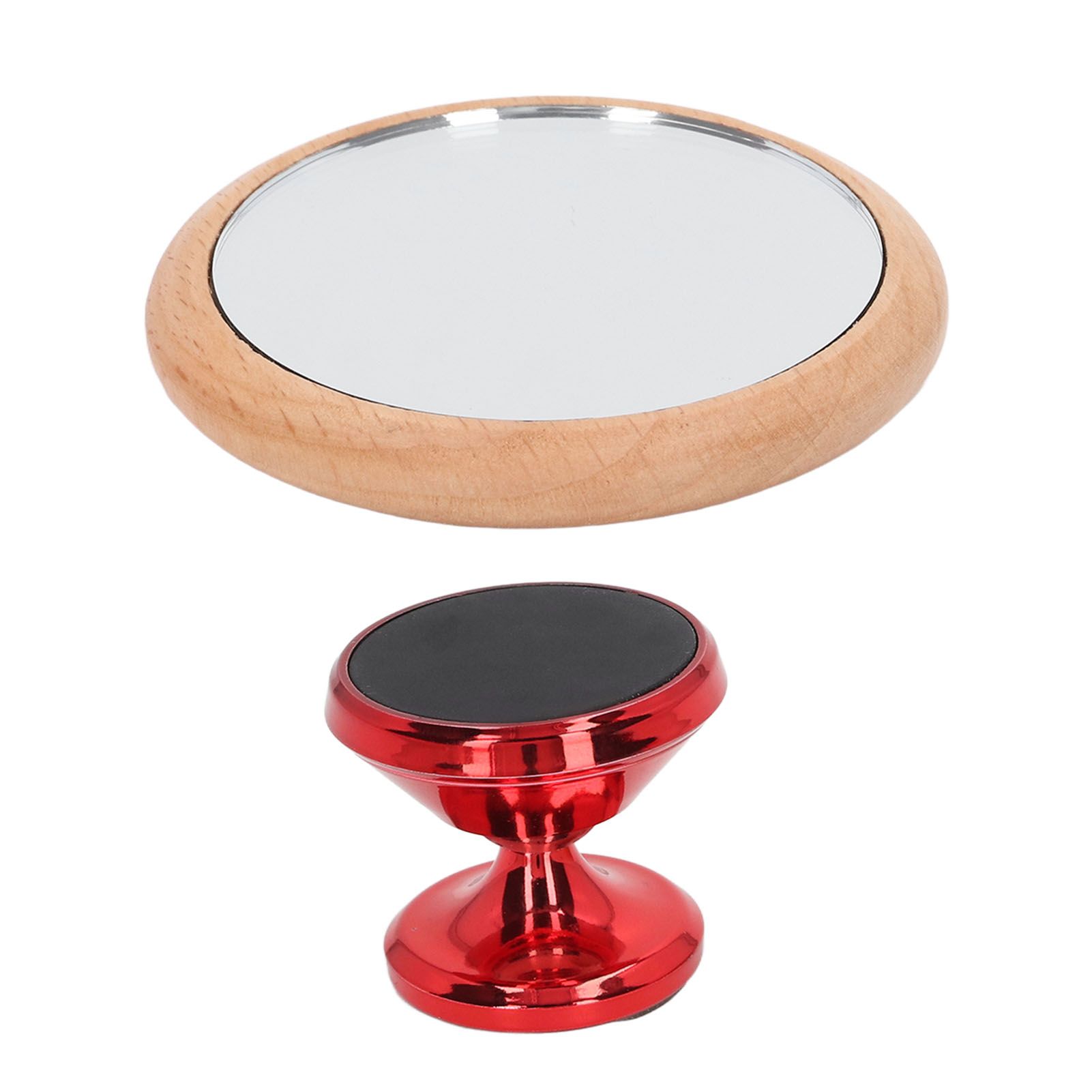 Coffee Reflective Mirror Multidirectional Rotation Adjustable Magnetism Observative Mirror for Kitchen Red - Image 4