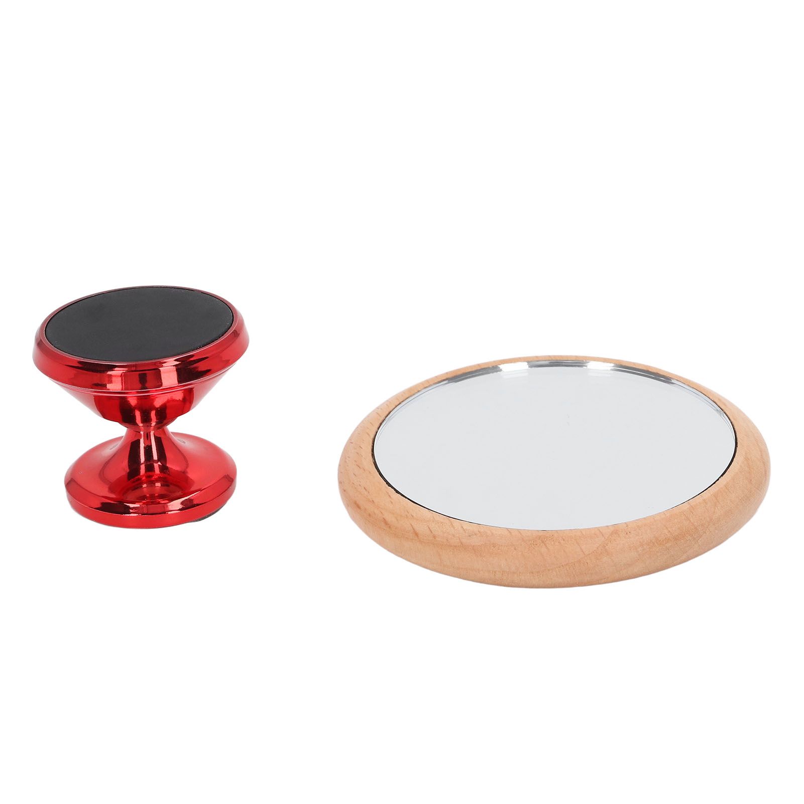 Coffee Reflective Mirror Multidirectional Rotation Adjustable Magnetism Observative Mirror for Kitchen Red - Image 5