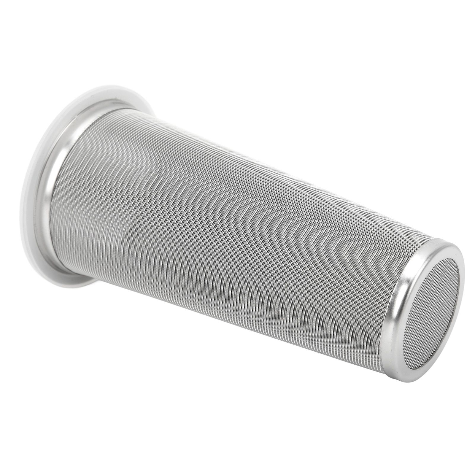 304 Stainless Steel Cold Brew Coffee Filter Cone Mesh with White Rubber Circle Coffee Brew Infuser for Fruit Drink 8x15cm/3.1x5.9in - Image 5
