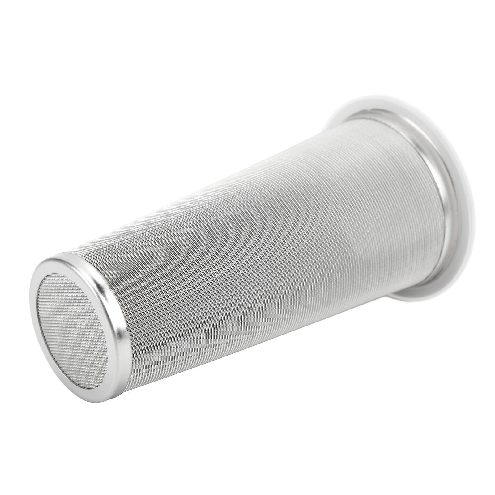 304 Stainless Steel Cold Brew Coffee Filter Cone Mesh with White Rubber Circle Coffee Brew Infuser for Fruit Drink 8x15cm/3.1x5.9in - Image 7