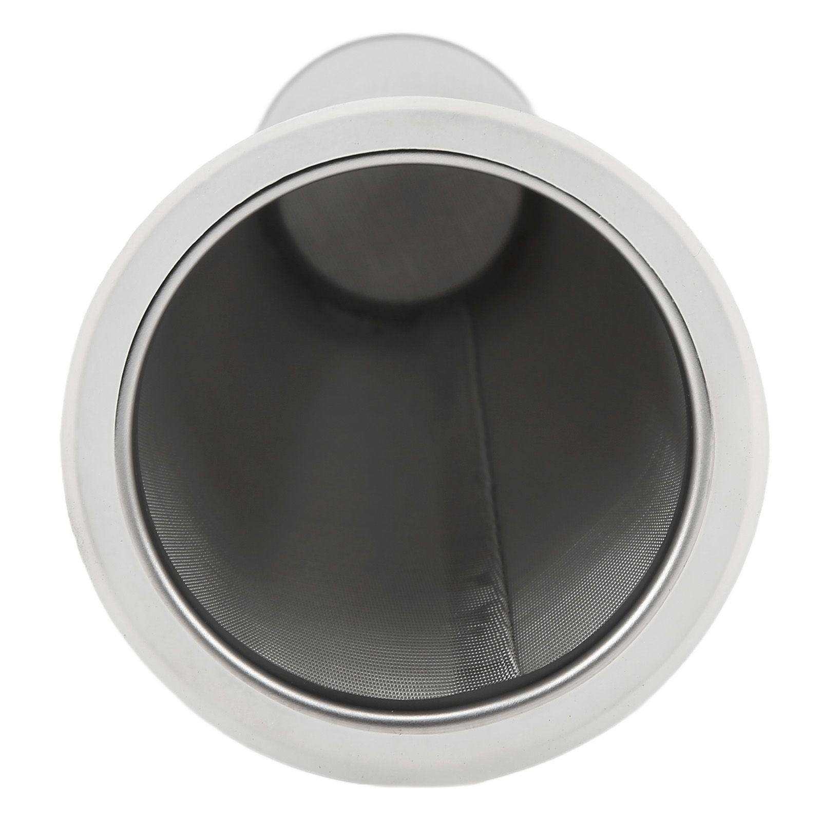 304 Stainless Steel Cold Brew Coffee Filter Cone Mesh with White Rubber Circle Coffee Brew Infuser for Fruit Drink 8x21cm/3.1x8.2in - Image 4